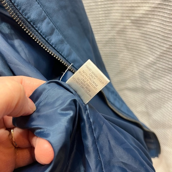 Christopher & Banks Faux Leather Jacket Sz L - Picture 11 of 11